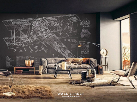 Фотообои в интерьере артикул Induction 9, INDUCTION, Wall street Фотообои в интерьере артикул Induction 9, INDUCTION, Wall street